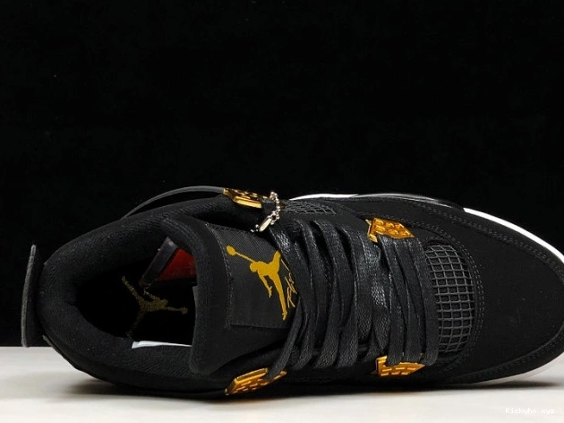 Jordan Metallic Gold-White 308497-032 Black Royalty 4 Air 0623